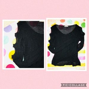 Black Long Sleeve Cut out Arms.